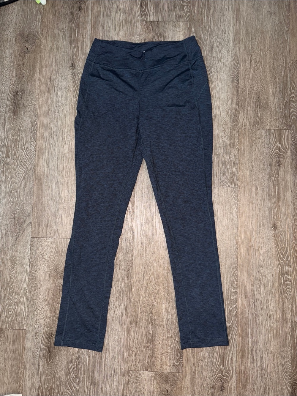 Duluth Trading Co Dark Navy Heather Stretch Leggings size small x 31 outdoors